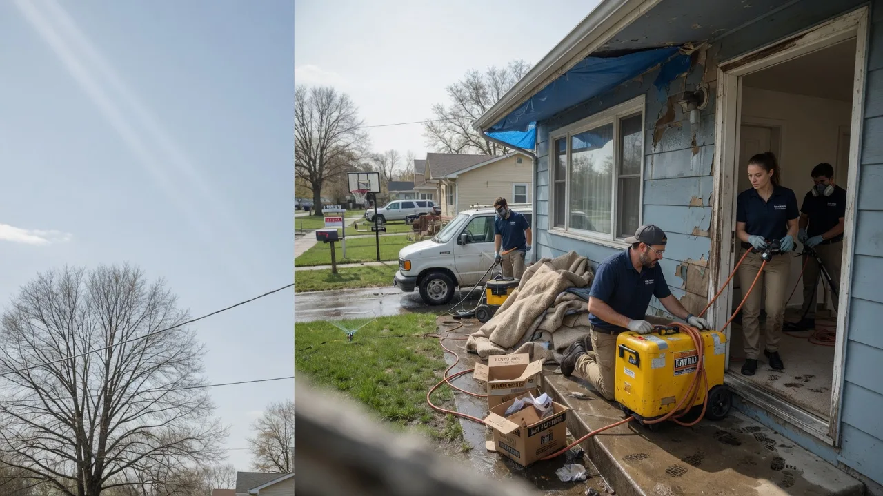 Basement Flood Cleanup in Cantrall, IL near me